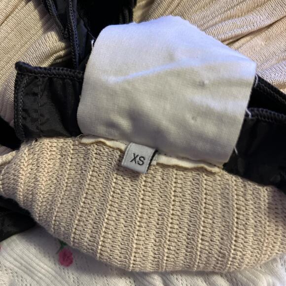 Anthro Coven Special Clothing Cream and Black Twee Fairy Midi Dress XS - Picture 7 of 8